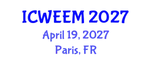 International Conference on Water, Energy and Environmental Management (ICWEEM) April 19, 2027 - Paris, France