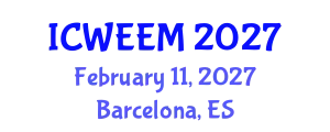 International Conference on Water, Energy and Environmental Management (ICWEEM) February 11, 2027 - Barcelona, Spain