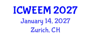 International Conference on Water, Energy and Environmental Management (ICWEEM) January 14, 2027 - Zurich, Switzerland