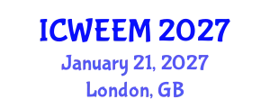 International Conference on Water, Energy and Environmental Management (ICWEEM) January 21, 2027 - London, United Kingdom