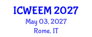 International Conference on Water, Energy and Environmental Management (ICWEEM) May 03, 2027 - Rome, Italy