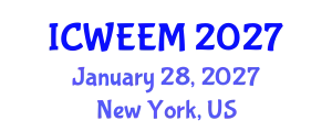 International Conference on Water, Energy and Environmental Management (ICWEEM) January 28, 2027 - New York, United States