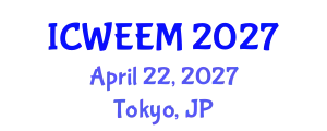 International Conference on Water, Energy and Environmental Management (ICWEEM) April 22, 2027 - Tokyo, Japan