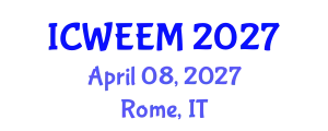 International Conference on Water, Energy and Environmental Management (ICWEEM) April 08, 2027 - Rome, Italy