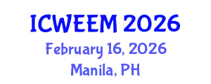 International Conference on Water, Energy and Environmental Management (ICWEEM) February 16, 2026 - Manila, Philippines