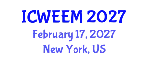 International Conference on Water, Energy and Environmental Management (ICWEEM) February 17, 2027 - New York, United States