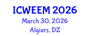 International Conference on Water, Energy and Environmental Management (ICWEEM) March 30, 2026 - Algiers, Algeria