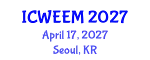 International Conference on Water, Energy and Environmental Management (ICWEEM) April 17, 2027 - Seoul, Republic of Korea