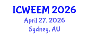 International Conference on Water, Energy and Environmental Management (ICWEEM) April 27, 2026 - Sydney, Australia
