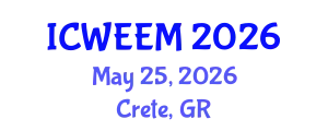 International Conference on Water, Energy and Environmental Management (ICWEEM) May 25, 2026 - Crete, Greece