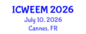 International Conference on Water, Energy and Environmental Management (ICWEEM) July 10, 2026 - Cannes, France