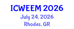 International Conference on Water, Energy and Environmental Management (ICWEEM) July 24, 2026 - Rhodes, Greece