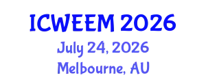 International Conference on Water, Energy and Environmental Management (ICWEEM) July 24, 2026 - Melbourne, Australia