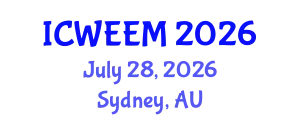 International Conference on Water, Energy and Environmental Management (ICWEEM) July 28, 2026 - Sydney, Australia