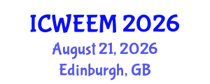 International Conference on Water, Energy and Environmental Management (ICWEEM) August 21, 2026 - Edinburgh, United Kingdom