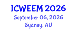 International Conference on Water, Energy and Environmental Management (ICWEEM) September 06, 2026 - Sydney, Australia