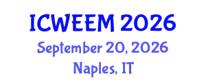 International Conference on Water, Energy and Environmental Management (ICWEEM) September 20, 2026 - Naples, Italy