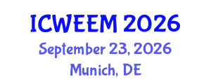 International Conference on Water, Energy and Environmental Management (ICWEEM) September 23, 2026 - Munich, Germany