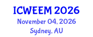 International Conference on Water, Energy and Environmental Management (ICWEEM) November 04, 2026 - Sydney, Australia