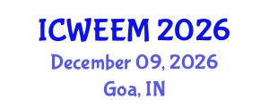 International Conference on Water, Energy and Environmental Management (ICWEEM) December 09, 2026 - Goa, India