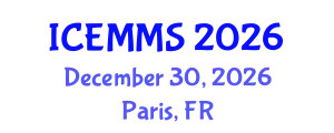 International Conference on Economics, Marketing and Management Sciences (ICEMMS) December 30, 2026 - Paris, France