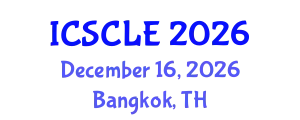 International Conference on Supply Chain and Logistics Engineering (ICSCLE) December 16, 2026 - Bangkok, Thailand