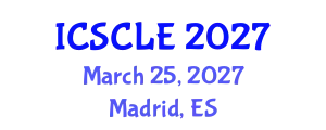 International Conference on Supply Chain and Logistics Engineering (ICSCLE) March 25, 2027 - Madrid, Spain