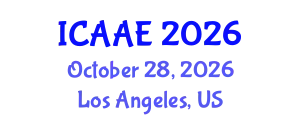 International Conference on Aerospace and Aviation Engineering (ICAAE) October 28, 2026 - Los Angeles, United States