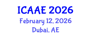 International Conference on Aerospace and Aviation Engineering (ICAAE) February 12, 2026 - Dubai, United Arab Emirates