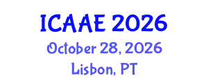 International Conference on Aerospace and Aviation Engineering (ICAAE) October 28, 2026 - Lisbon, Portugal