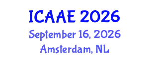 International Conference on Aerospace and Aviation Engineering (ICAAE) September 16, 2026 - Amsterdam, Netherlands