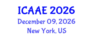 International Conference on Aerospace and Aviation Engineering (ICAAE) December 09, 2026 - New York, United States