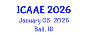 International Conference on Aerospace and Aviation Engineering (ICAAE) January 05, 2026 - Bali, Indonesia