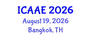 International Conference on Aerospace and Aviation Engineering (ICAAE) August 19, 2026 - Bangkok, Thailand