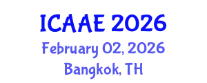 International Conference on Aerospace and Aviation Engineering (ICAAE) February 02, 2026 - Bangkok, Thailand