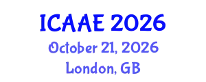 International Conference on Aerospace and Aviation Engineering (ICAAE) October 21, 2026 - London, United Kingdom
