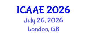 International Conference on Aerospace and Aviation Engineering (ICAAE) July 26, 2026 - London, United Kingdom