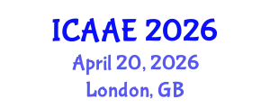 International Conference on Aerospace and Aviation Engineering (ICAAE) April 20, 2026 - London, United Kingdom
