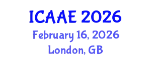 International Conference on Aerospace and Aviation Engineering (ICAAE) February 16, 2026 - London, United Kingdom