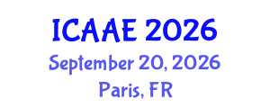 International Conference on Aerospace and Aviation Engineering (ICAAE) September 20, 2026 - Paris, France