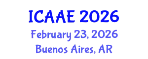 International Conference on Aerospace and Aviation Engineering (ICAAE) February 23, 2026 - Buenos Aires, Argentina