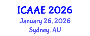 International Conference on Aerospace and Aviation Engineering (ICAAE) January 26, 2026 - Sydney, Australia