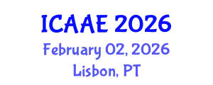 International Conference on Aerospace and Aviation Engineering (ICAAE) February 02, 2026 - Lisbon, Portugal