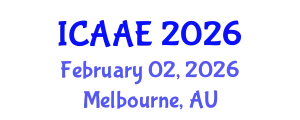 International Conference on Aerospace and Aviation Engineering (ICAAE) February 02, 2026 - Melbourne, Australia
