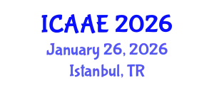 International Conference on Aerospace and Aviation Engineering (ICAAE) January 26, 2026 - Istanbul, Turkey