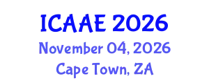 International Conference on Aerospace and Aviation Engineering (ICAAE) November 04, 2026 - Cape Town, South Africa