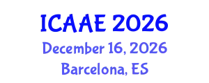 International Conference on Aerospace and Aviation Engineering (ICAAE) December 16, 2026 - Barcelona, Spain
