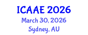 International Conference on Aerospace and Aviation Engineering (ICAAE) March 30, 2026 - Sydney, Australia