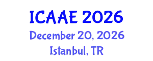 International Conference on Aerospace and Aviation Engineering (ICAAE) December 20, 2026 - Istanbul, Turkey