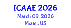 International Conference on Aerospace and Aviation Engineering (ICAAE) March 09, 2026 - Miami, United States